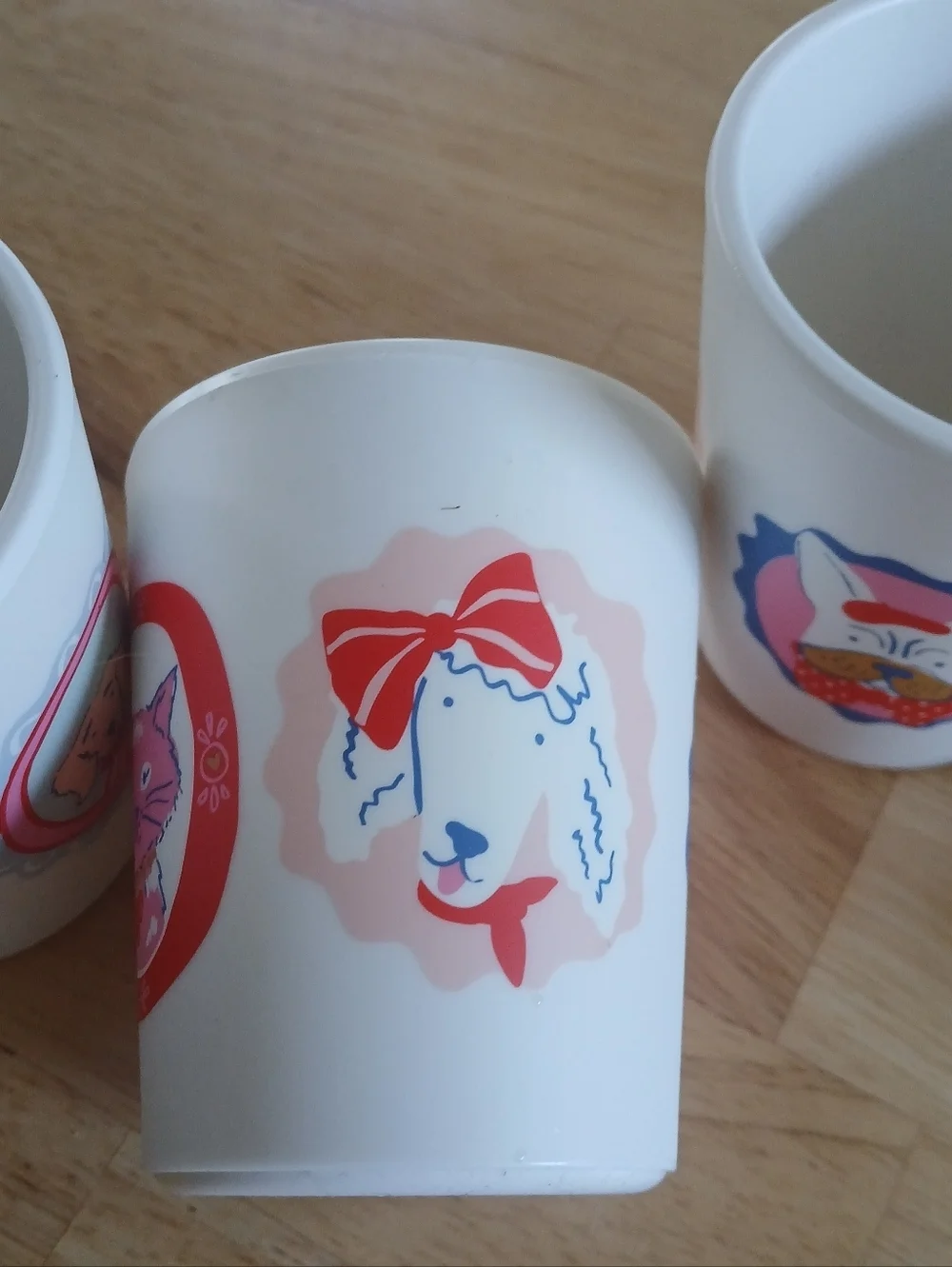 Pillowfort Set of 2 A Target Plate & Cup Bamboo Melamine BPA Pet Faces